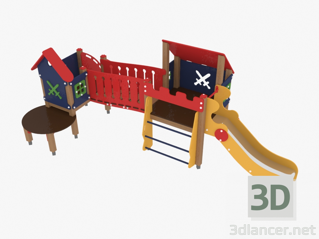 3d модель Детский игровой комплекс (4204) – превью