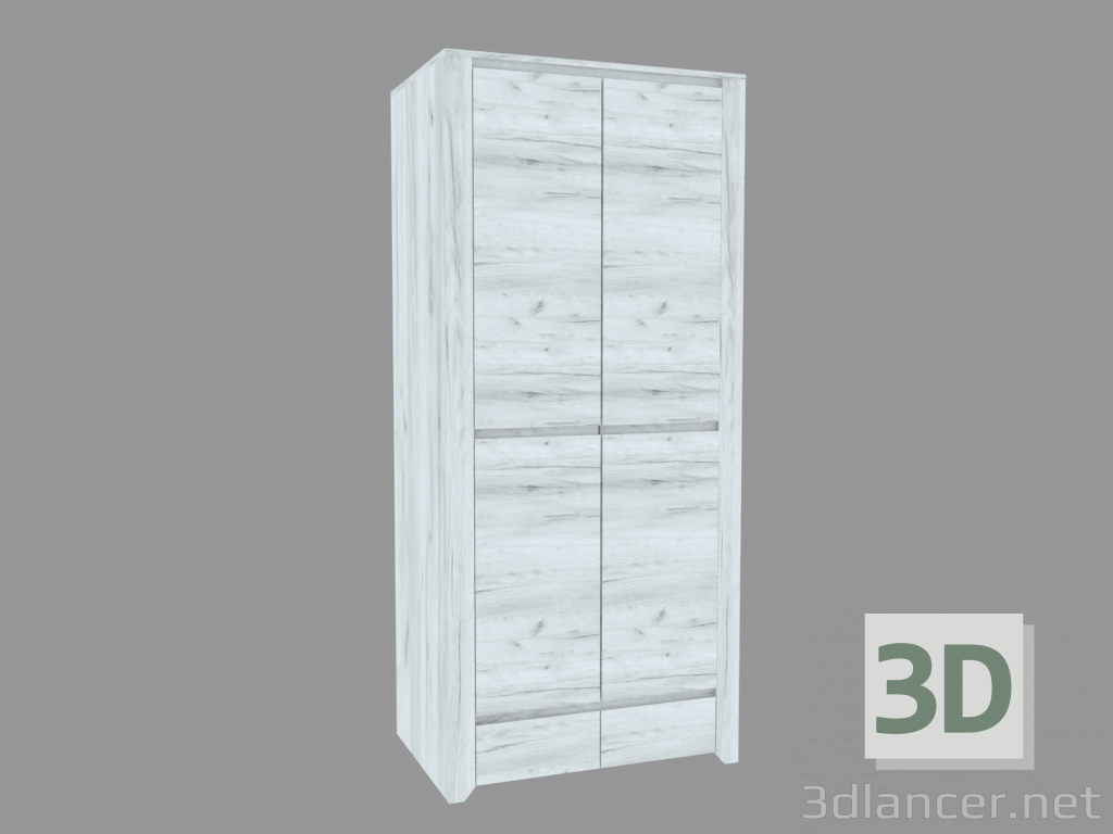 3d модель Шкаф гардеробный 2D-2S (TYPE 20) – превью
