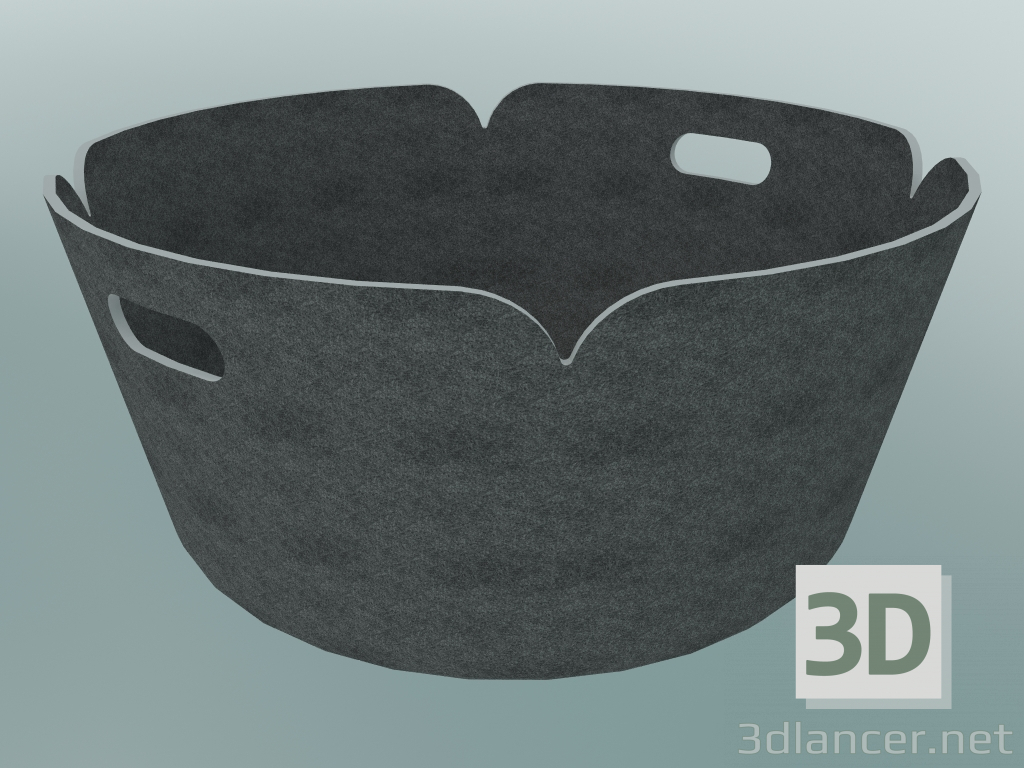 modèle 3D Panier rond Restore (Gris) - preview