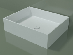 Countertop washbasin (01UN31301, Glacier White C01, L 60, P 48, H 16 cm)