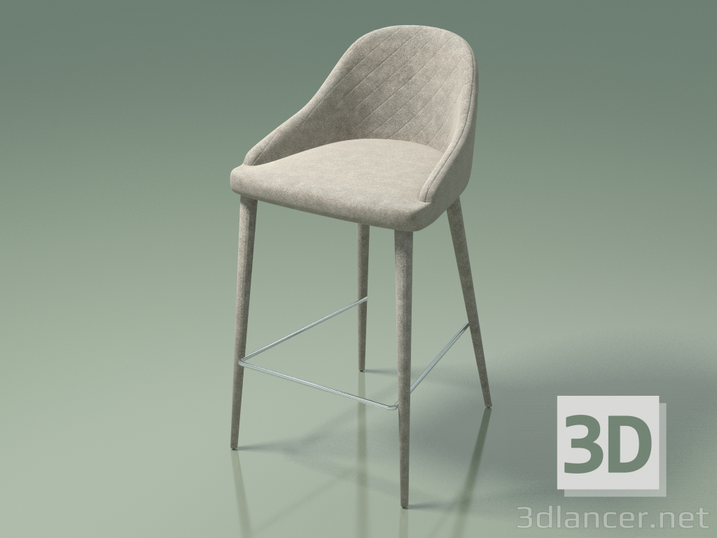 modèle 3D Chaise demi-bar Elizabeth (111028, beige) - preview