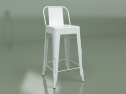 Bar stool Marais Color with backrest (white)