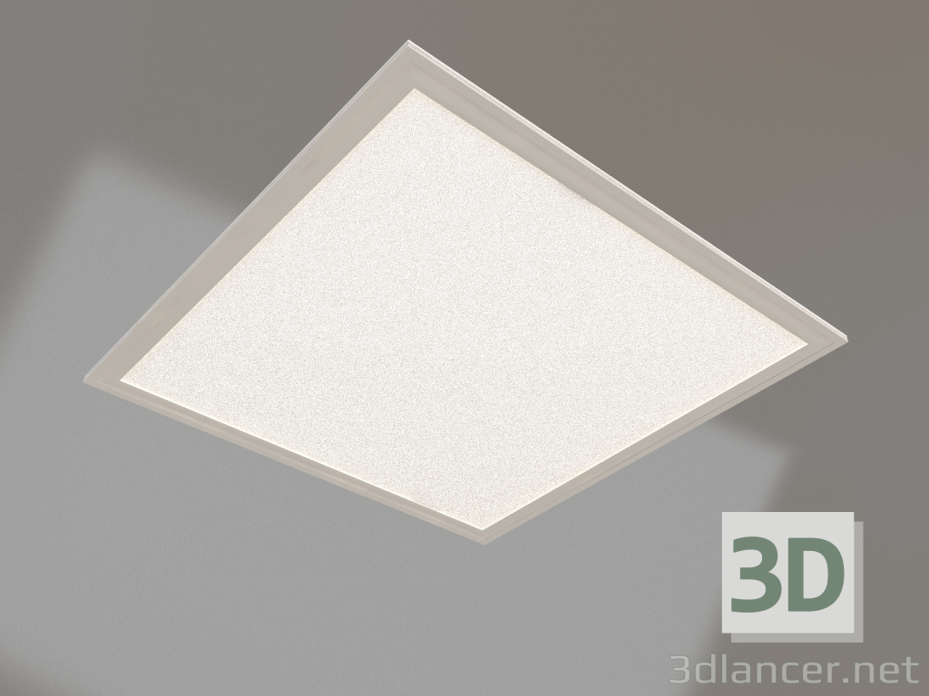 3D modeli Panel DL-B600x600A-40W Beyaz - önizleme