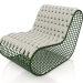 Modelo 3d Cadeira club (verde garrafa) - preview