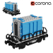 modello 3D di Contenitore Lego del treno comprare - rendering