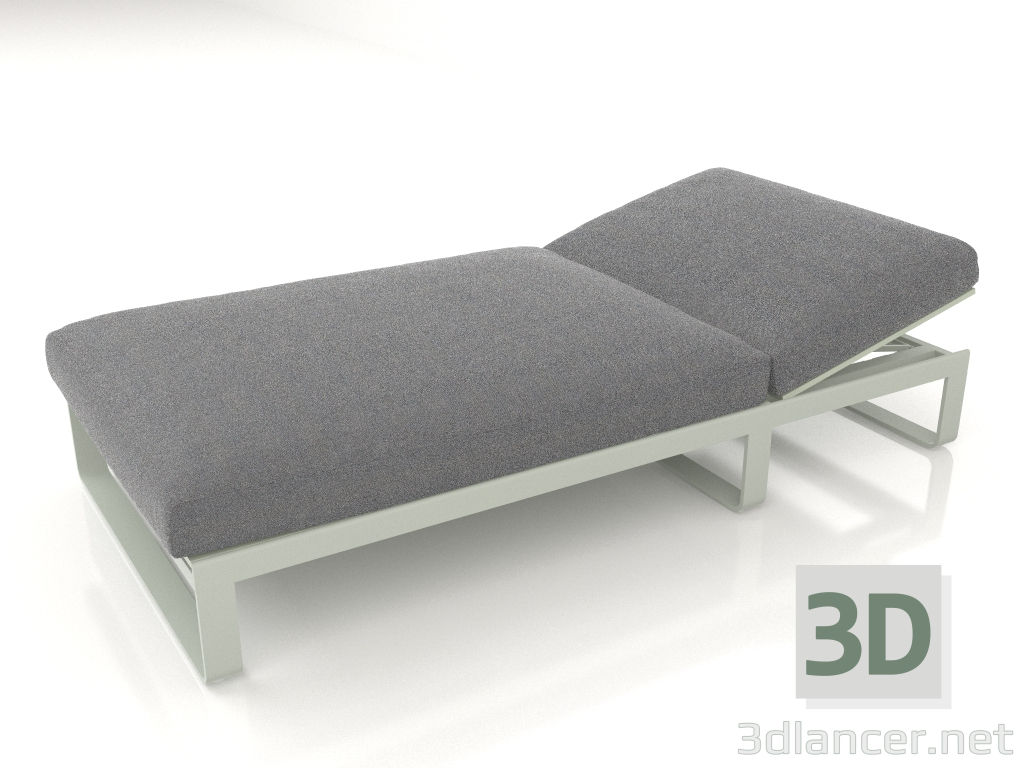modèle 3D Lit pour repos 100 (Gris ciment) - preview