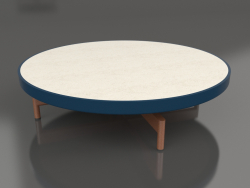 Table basse ronde Ø90x22 (Gris bleu, DEKTON Danae)