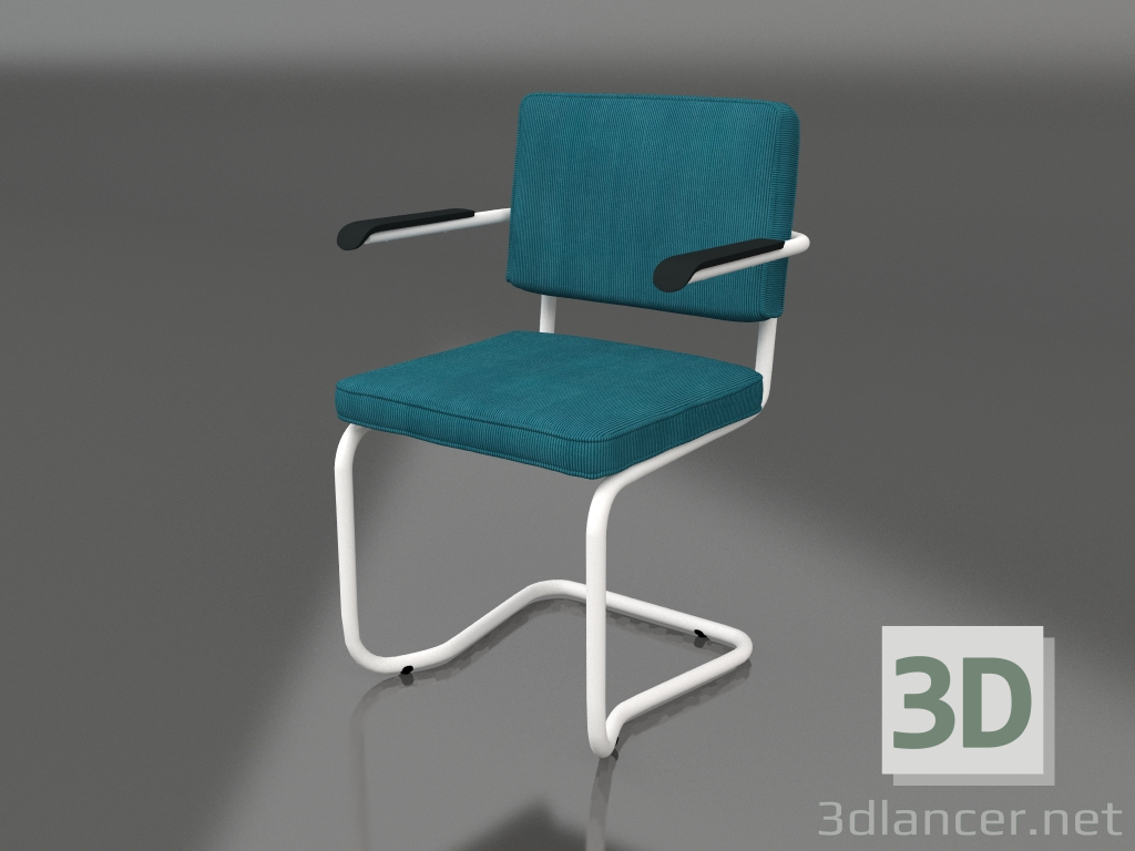 3d model Silla Ridge Rib Kink (Azul) - vista previa