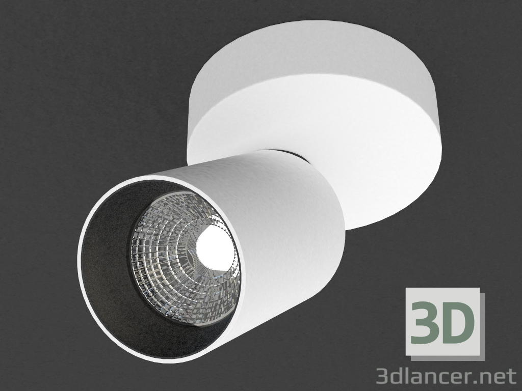 modello 3D La lampada a LED (DL18629_01 bianco C + base DL18629 R1 Kit W Dim) - anteprima