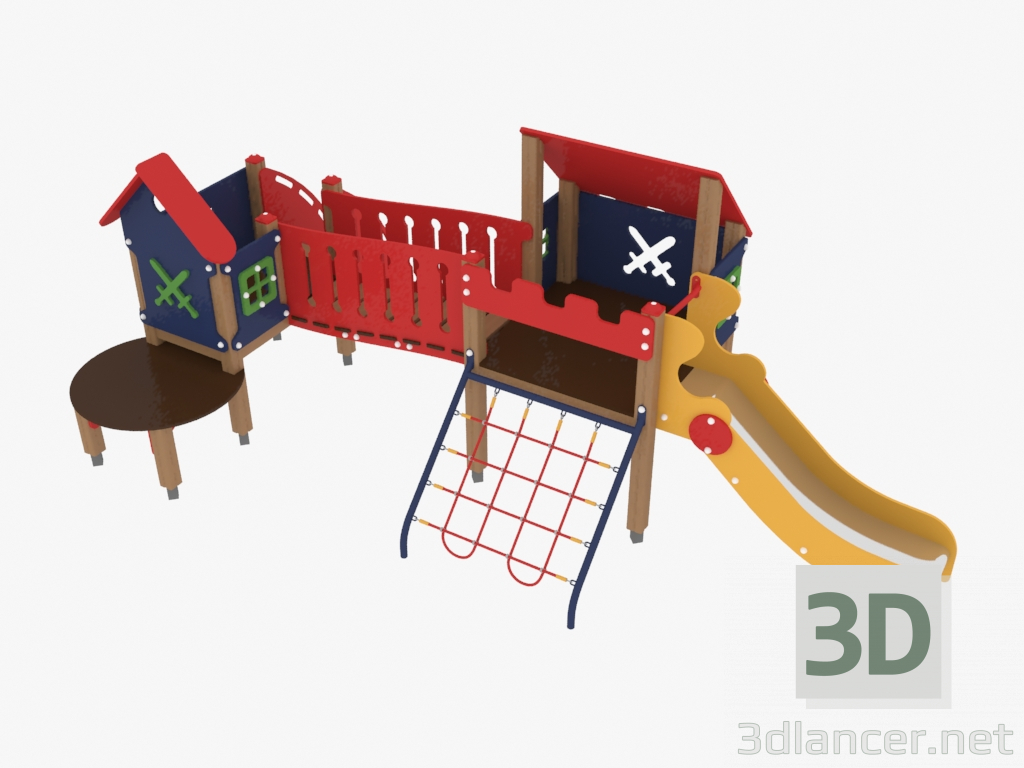3d model Complejo de juegos para niños (4205) - vista previa