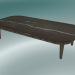 modello 3D Tavolino Fly (SC5, H 26cm, 60x120cm, base in rovere oliato affumicato con marmo Pietra di Fossena le - anteprima