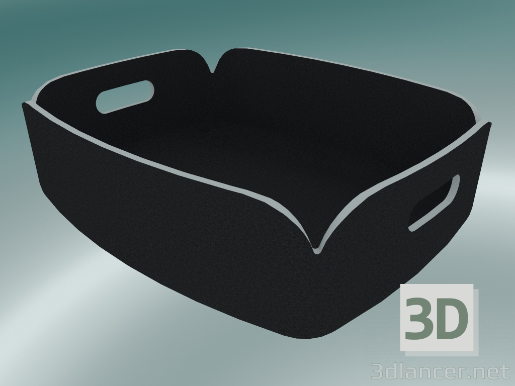 3D Modell Tray Restore (Schwarz Melange) - Vorschau