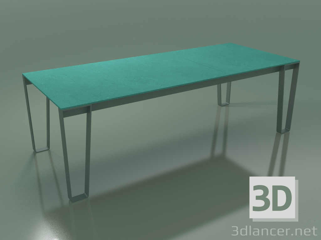 modèle 3D Table à manger d'extérieur InOut (933, ALLU-SA, lattes en pierre de lave émaillée turquoise) - preview