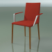 Modelo 3d Cadeira 1708BR (H 85-86 cm, com braços, com estofo em tecido, efeito L23 em teca) - preview