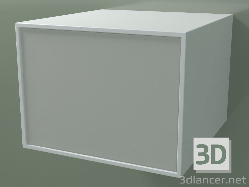 Modelo 3d Caixa (8AUABB01, Branco Glaciar C01, HPL P02, L 48, P 50, H 36 cm) - preview