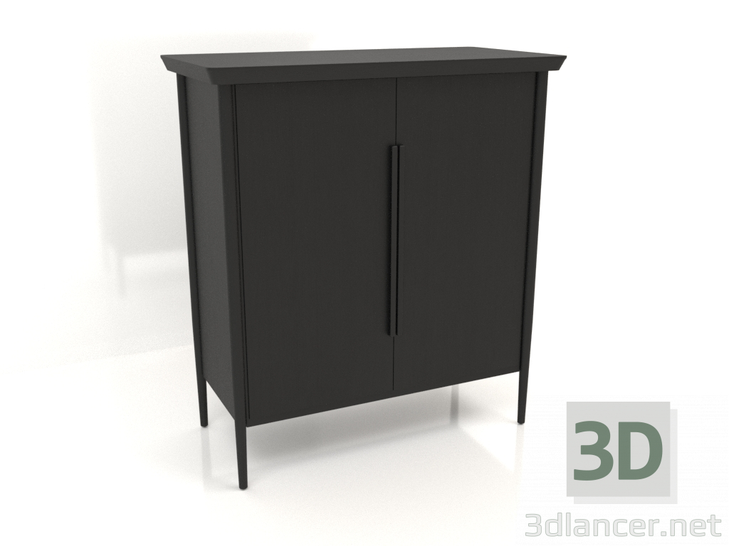 3D modeli Dolap MS 04 (1114x565x1245, ahşap siyahı) - önizleme