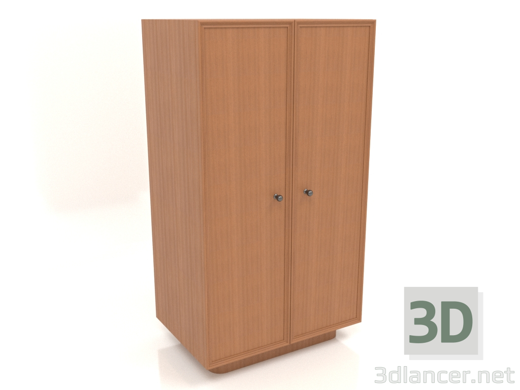 3D Modell Kleiderschrank B 04 (602x400x1082, Holzrot) - Vorschau