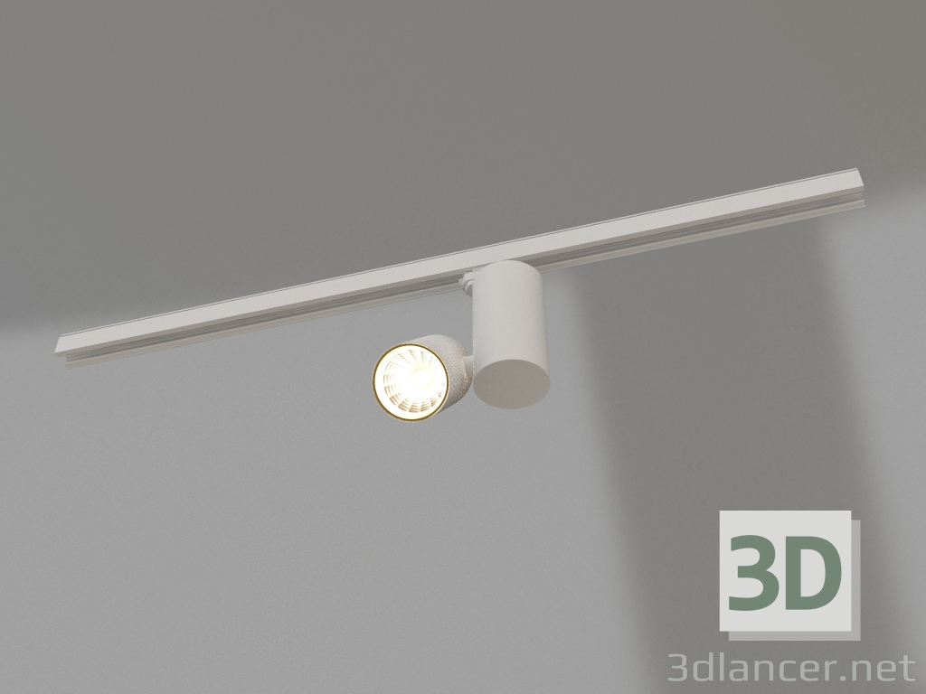 3D modeli Lamba SP-POLO-TRACK-TURN-R85-15W Beyaz5000 (WH-GD, 40°) - önizleme