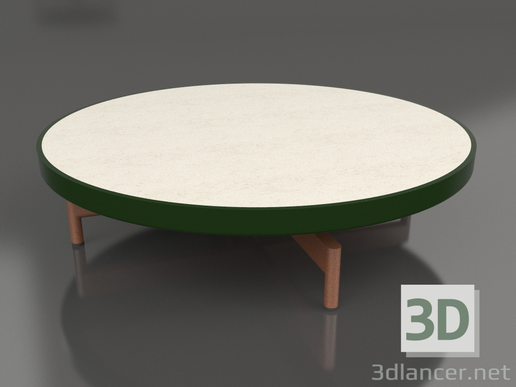 modèle 3D Table basse ronde Ø90x22 (Vert bouteille, DEKTON Danae) - preview