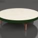 modèle 3D Table basse ronde Ø90x22 (Vert bouteille, DEKTON Danae) - preview
