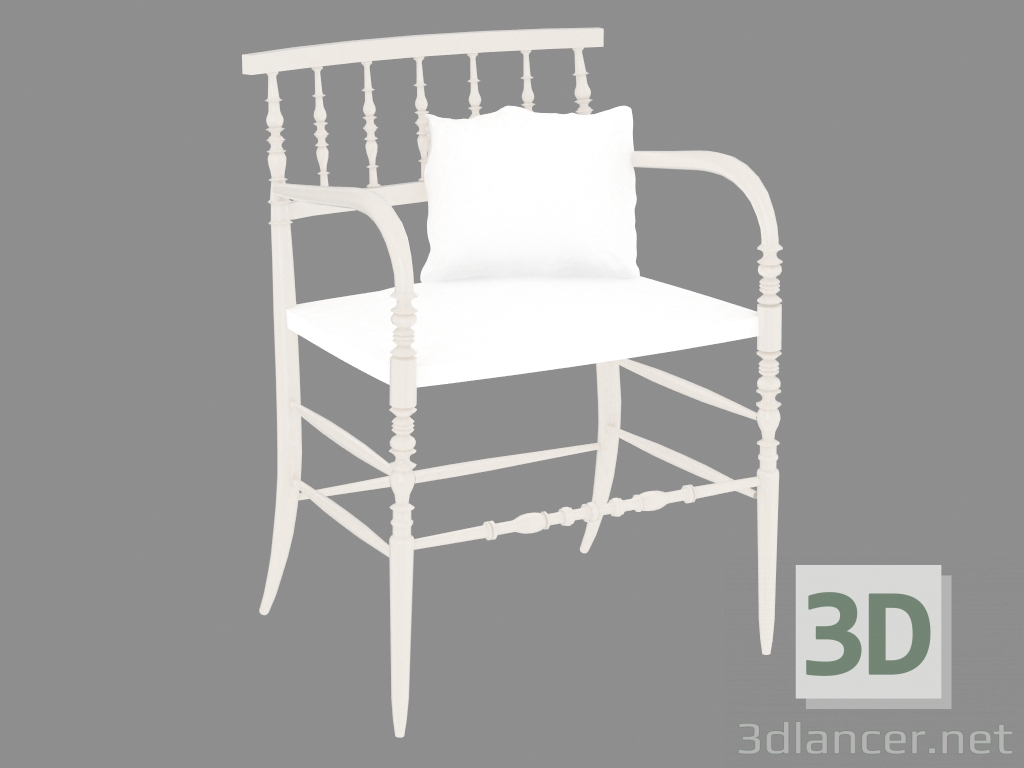 3 डी मॉडल नई प्राचीन वस्तुएं armrests के साथ कुर्सी - पूर्वावलोकन