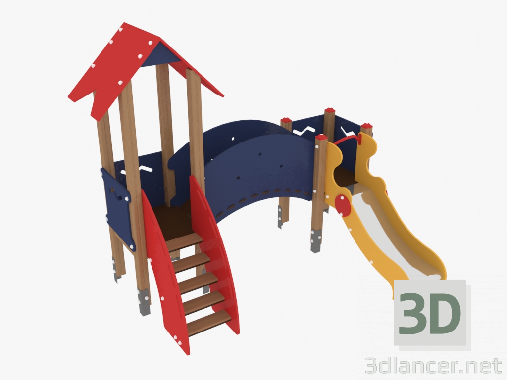 3d model Children's play complex (4206) - preview