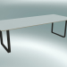 3D Modell Tisch 70/70, 255x108cm (Weiß, Schwarz) - Vorschau