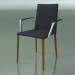 3d model Chair 1708BR (H 85-86 cm, with armrests, with leather trim, L23 teak effect) - preview