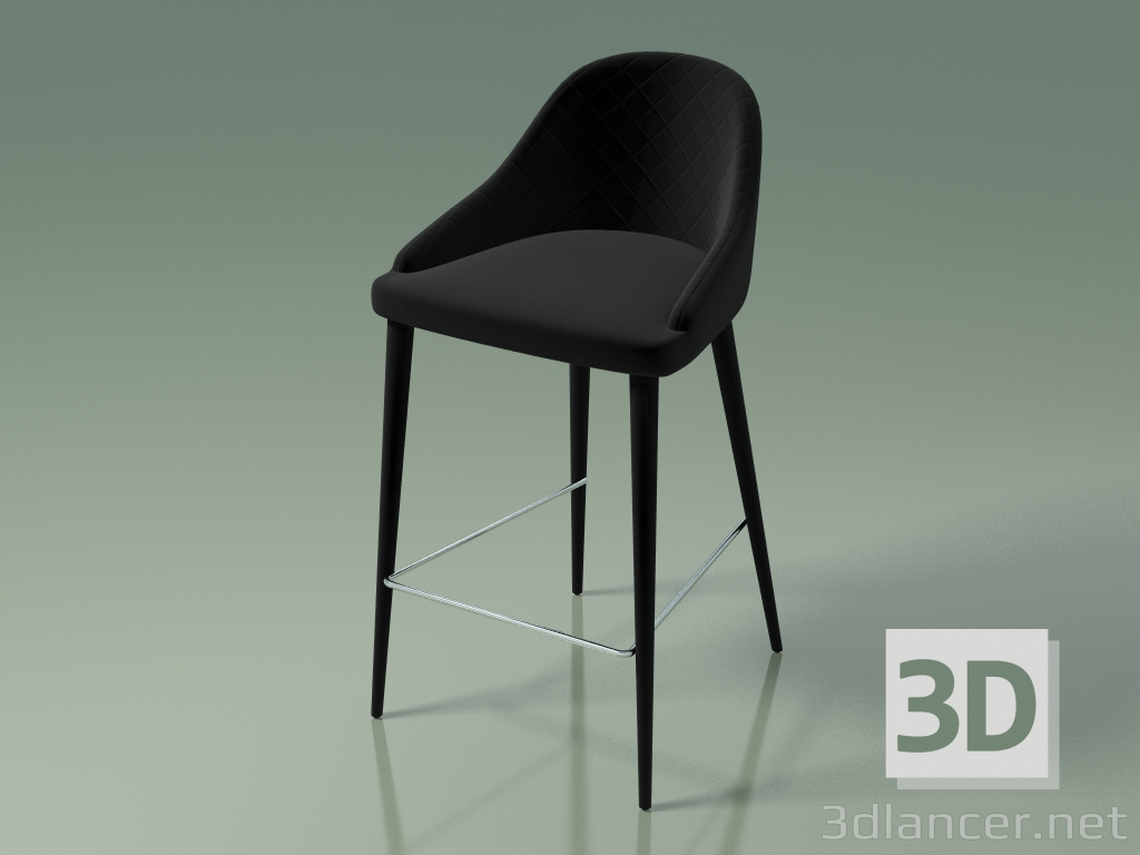 3 डी मॉडल हाफ-बार कुर्सी एलिजाबेथ (111276, काला) - पूर्वावलोकन