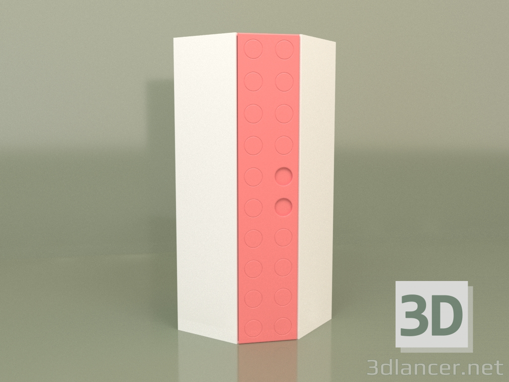 3D Modell Eck-Kindergarderobe (Coral) - Vorschau