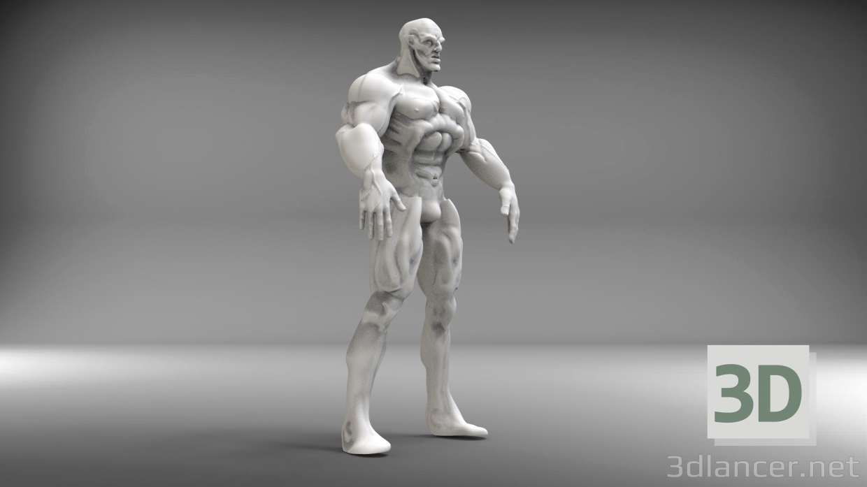 Hombre fuerte 3D modelo Compro - render