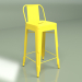 3D modeli Bar taburesi Marais Color, arkalıklı (sarı) - önizleme
