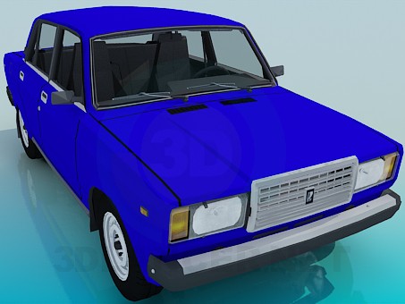 3d model VAZ 2107 - preview 3d model VAZ 2107 - preview