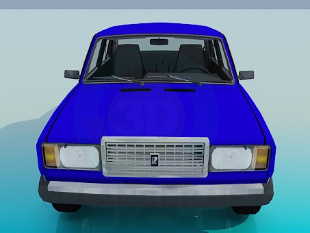3d model VAZ 2107 - preview 3d model VAZ 2107 - preview