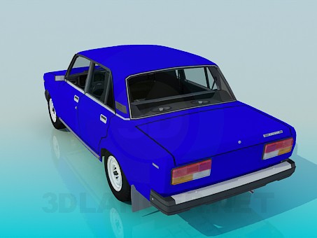 3d model VAZ 2107 - preview 3d model VAZ 2107 - preview