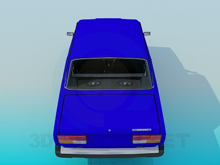 3d model VAZ 2107 - preview 3d model VAZ 2107 - preview