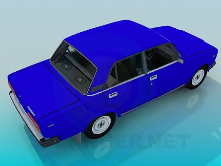 3d model VAZ 2107 - preview 3d model VAZ 2107 - preview