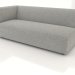 modello 3D Modulo divano 2 posti (L) 183x90 con bracciolo a sinistra - anteprima