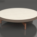 3d model Round coffee table Ø90x22 (Bronze, DEKTON Danae) - preview