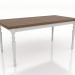 Modelo 3d Mesa de jantar 1600x800 mm (branco, nogueira clara) - preview