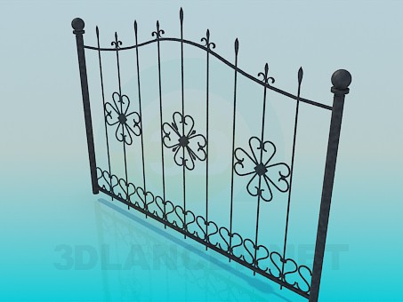 3d model Wrought Iron gates - preview 3d model Wrought Iron gates - preview