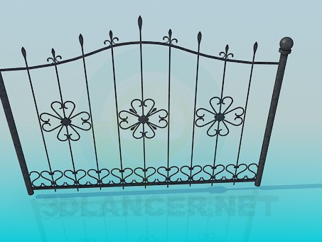 3d model Wrought Iron gates - preview 3d model Wrought Iron gates - preview