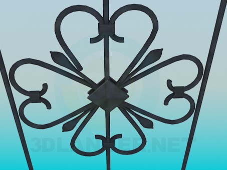 3d model Wrought Iron gates - preview 3d model Wrought Iron gates - preview