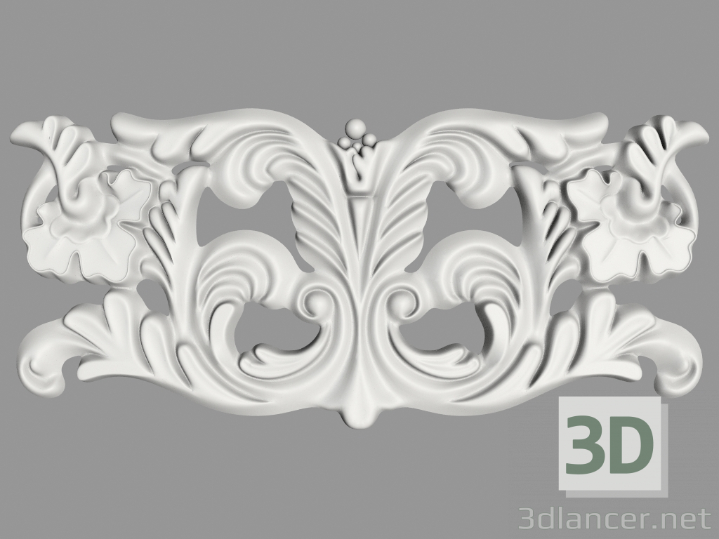 modello 3D Decorazione murale (Ф72) - anteprima