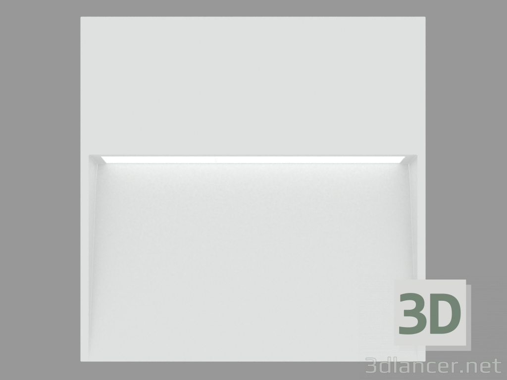 Modelo 3d A lâmpada embutida na parede SKILL SQUARE 270 (S6255N) - preview
