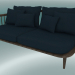 3d model Sofa Double Fly (SC2, H 70cm, D 80cm, L 162cm, Smoked oiled oak, Harald 2 182) - preview