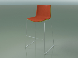 Bar chair 0478 (on a sled, with upholstery of the front, PO00118 polypropylene)