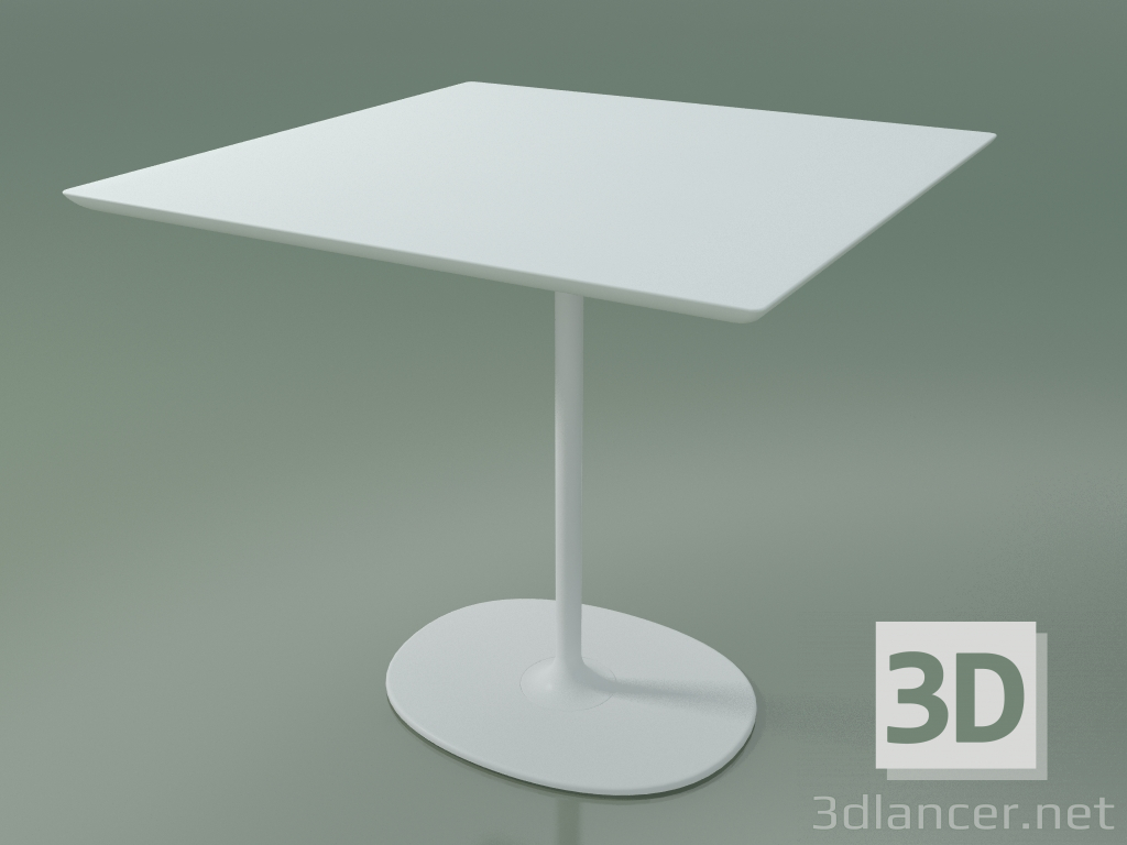 3d model Square table 0659 (H 74 - 80x80 cm, M02, V12) - preview