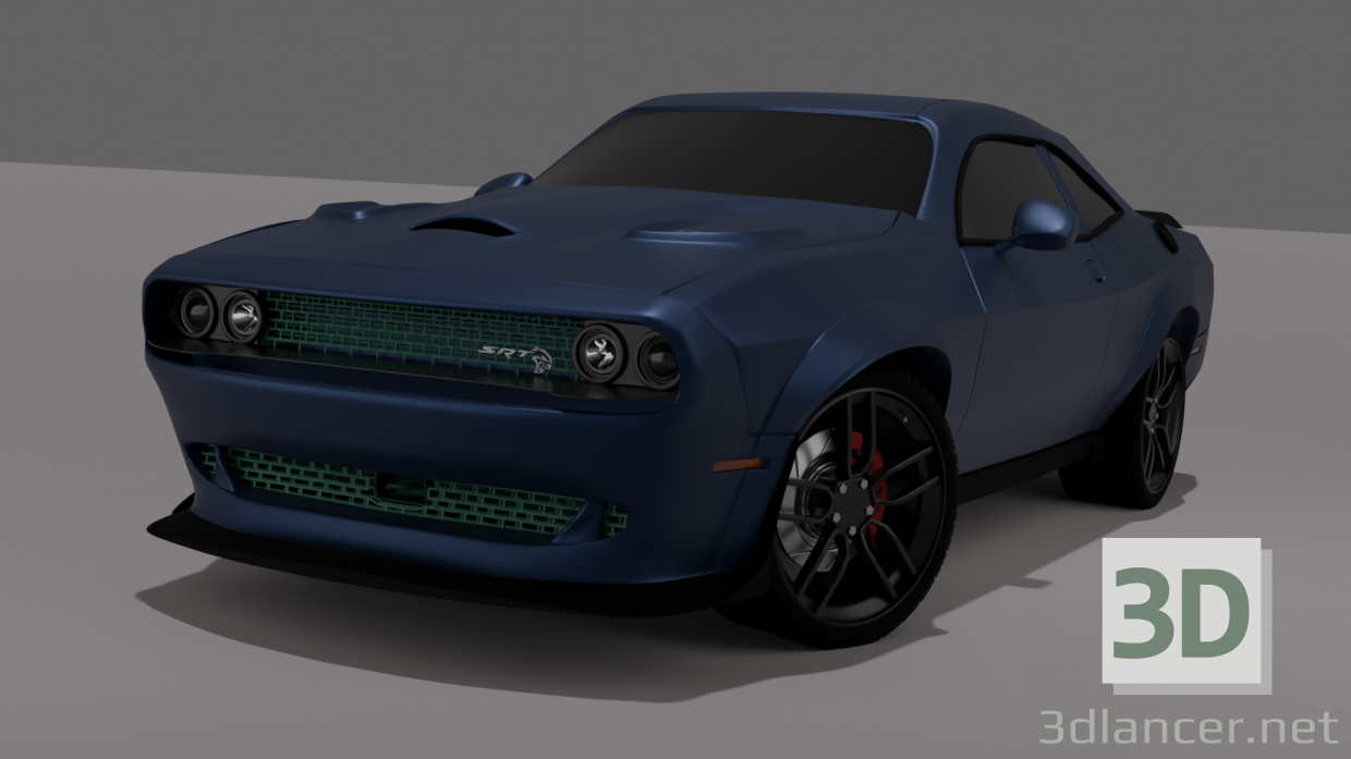 modello 3D di Dodge srt Hellcat comprare - rendering