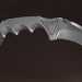 3d Knife Karambit model buy - render